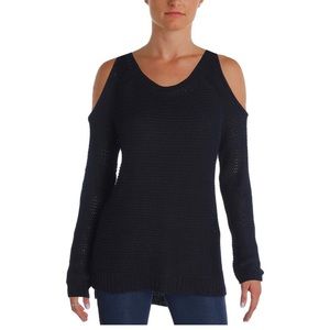 AQUA Cold shoulder sweater